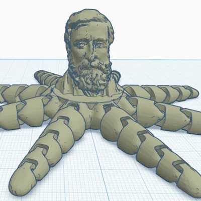 Mô hình 3D Henry Davidtapus - Bạch tuộc nghệ thuật độc đáo