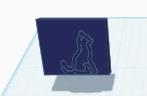 Con dấu hình mèo (cat stamp) in 3D dùng cho đất nặn cho bé - Image 1