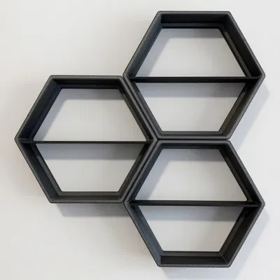 Kệ lục giác Ultimate Hex Shelf | Họa tiết Fuzzy Skin & Hilbert Curve