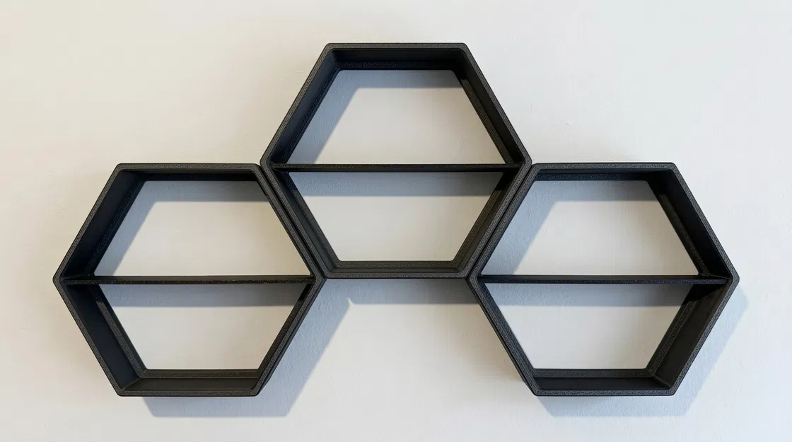 Kệ lục giác Ultimate Hex Shelf | Họa tiết Fuzzy Skin & Hilbert Curve - Image 3