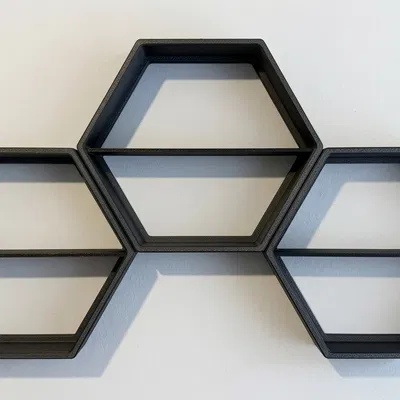 Kệ lục giác Ultimate Hex Shelf | Họa tiết Fuzzy Skin & Hilbert Curve