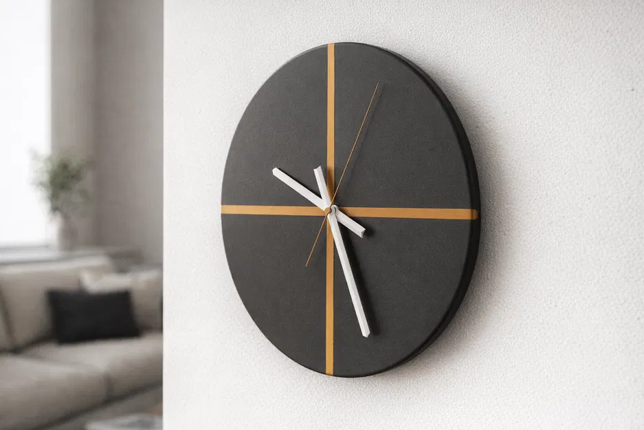 Đồng hồ treo tường tối giản – 3D Printing - Image 2