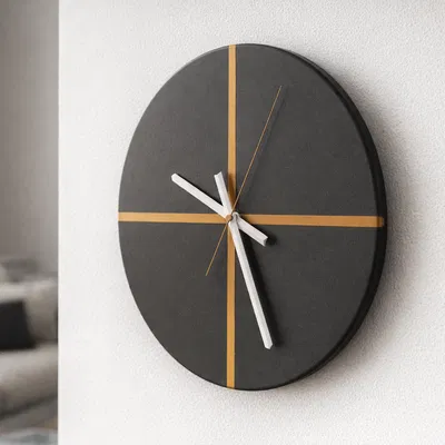 Đồng hồ treo tường tối giản – 3D Printing