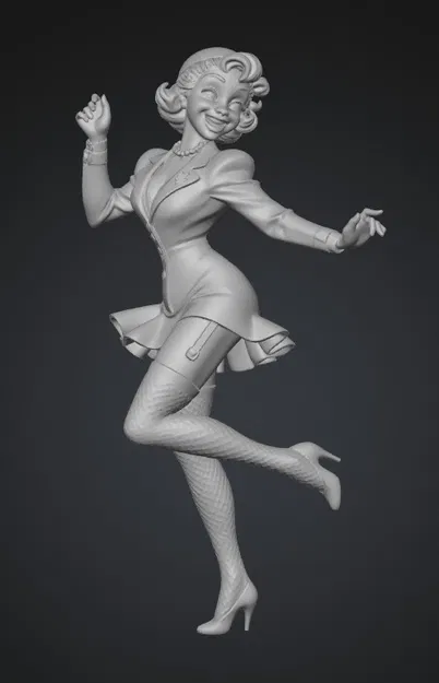 Mô hình 3D vũ công Jazz hiện đại cực chi tiết cho người sưu tầm - Image 1