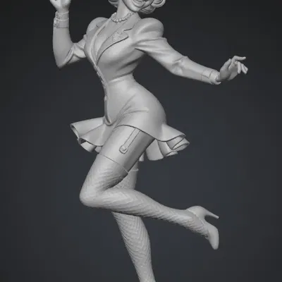 Mô hình 3D vũ công Jazz hiện đại cực chi tiết cho người sưu tầm