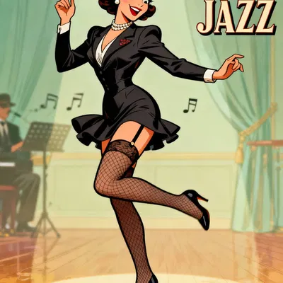 Mô hình 3D vũ công Jazz hiện đại cực chi tiết cho người sưu tầm