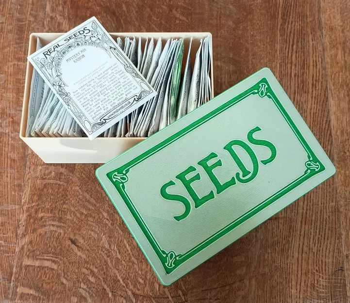 Hộp đựng gói hạt giống phong cách cổ điển - Image 1