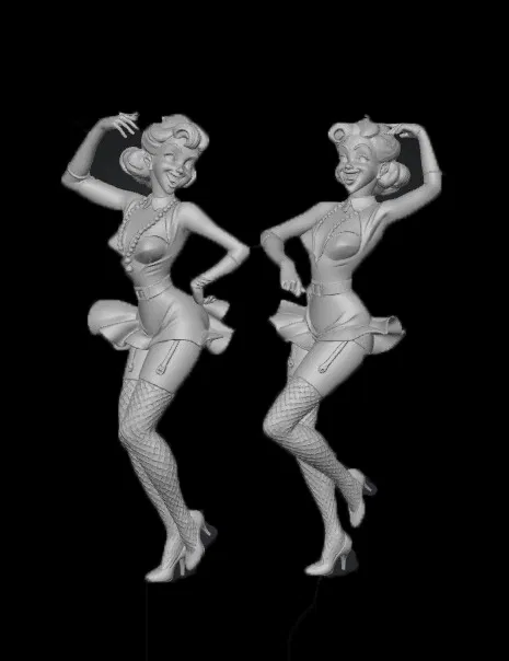 Mô hình cặp đôi vũ công Jazz (Modern Jazz Dancers II) đầy nghệ thuật - Image 1