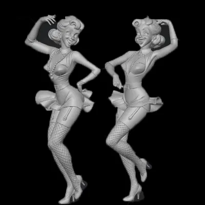 Mô hình cặp đôi vũ công Jazz (Modern Jazz Dancers II) đầy nghệ thuật