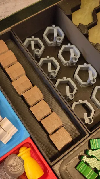 Khay Đựng Riverboat – Tương Thích Với Mô Hình 3D (Giếng, Nhà Kho & Đánh Dấu Người Chơi) - Image 2