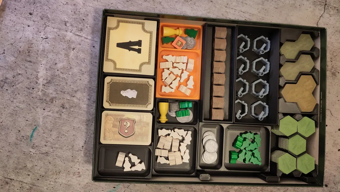 Khay Đựng Riverboat – Tương Thích Với Mô Hình 3D (Giếng, Nhà Kho & Đánh Dấu Người Chơi) - Image 3