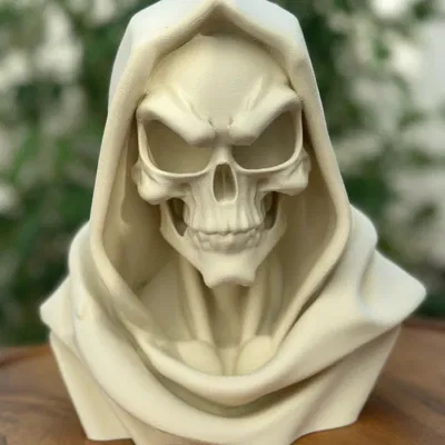 Tượng đầu lâu tử thần Reaper Skull Bust trang trí phong cách Gothic