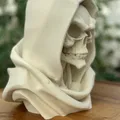 Tượng đầu lâu tử thần Reaper Skull Bust trang trí phong cách Gothic - Thumbnail 2