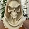 Tượng đầu lâu tử thần Reaper Skull Bust trang trí phong cách Gothic - Thumbnail 7