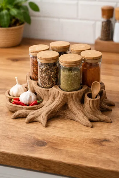 Roots of Flavor – Kệ đựng gia vị cao cấp - Image 1