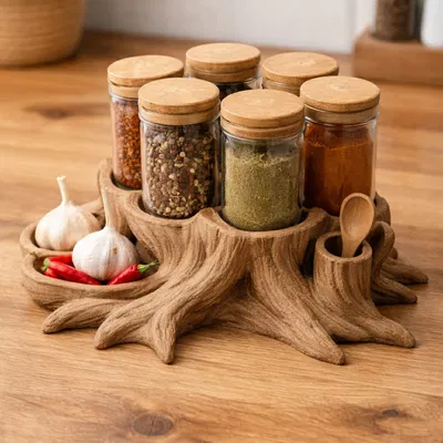 Roots of Flavor – Kệ đựng gia vị cao cấp