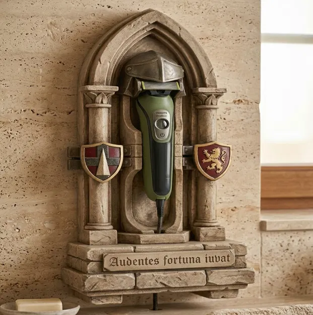 Henry's Armoury - Giá đỡ Philips OneBlade (Lấy cảm hứng từ Kingdom Come Deliverance) - Image 1