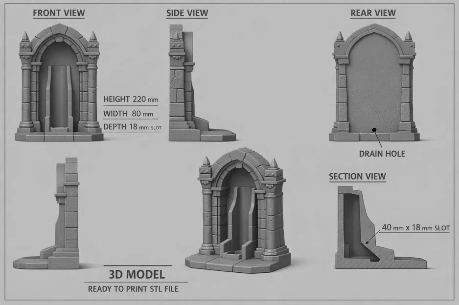 Henry's Armoury - Giá đỡ Philips OneBlade (Lấy cảm hứng từ Kingdom Come Deliverance) - Image 4