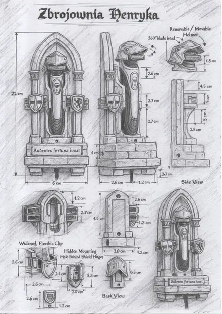 Henry's Armoury - Giá đỡ Philips OneBlade (Lấy cảm hứng từ Kingdom Come Deliverance) - Image 5