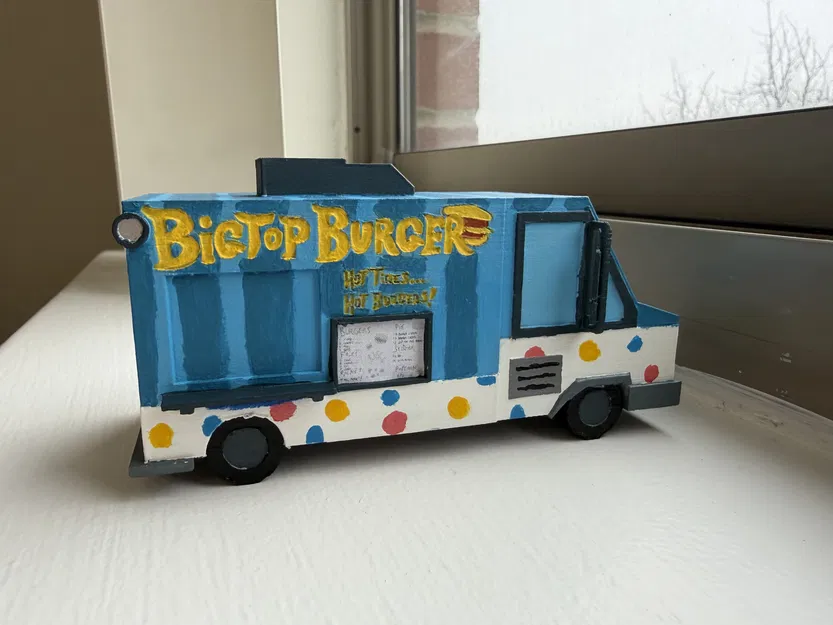 Mô hình xe tải đồ ăn Worthikids Bigtop Burger - Image 1