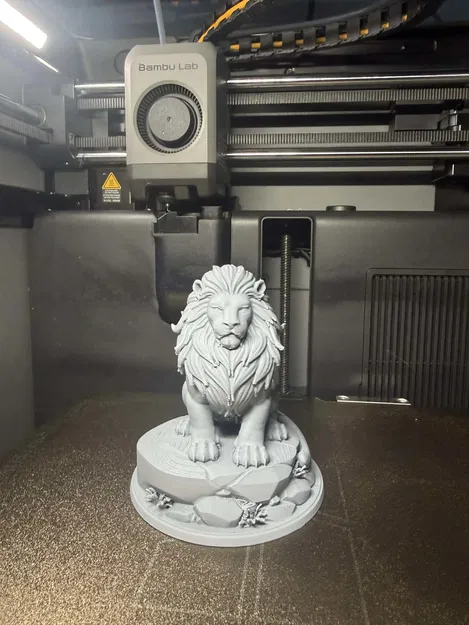 Tượng Sư Tử Dũng Mãnh – Mô hình in 3D chi tiết cao - Image 2