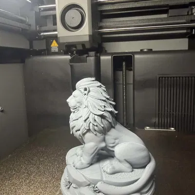 Tượng Sư Tử Dũng Mãnh – Mô hình in 3D chi tiết cao