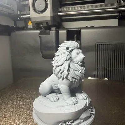Tượng Sư Tử Dũng Mãnh – Mô hình in 3D chi tiết cao