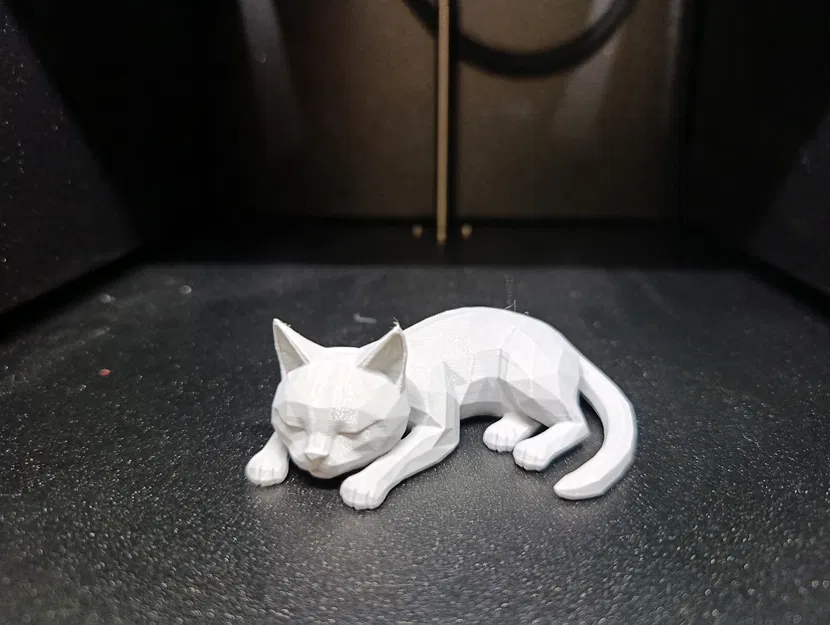 Mô hình Mèo Ngủ Low-Poly - Image 2