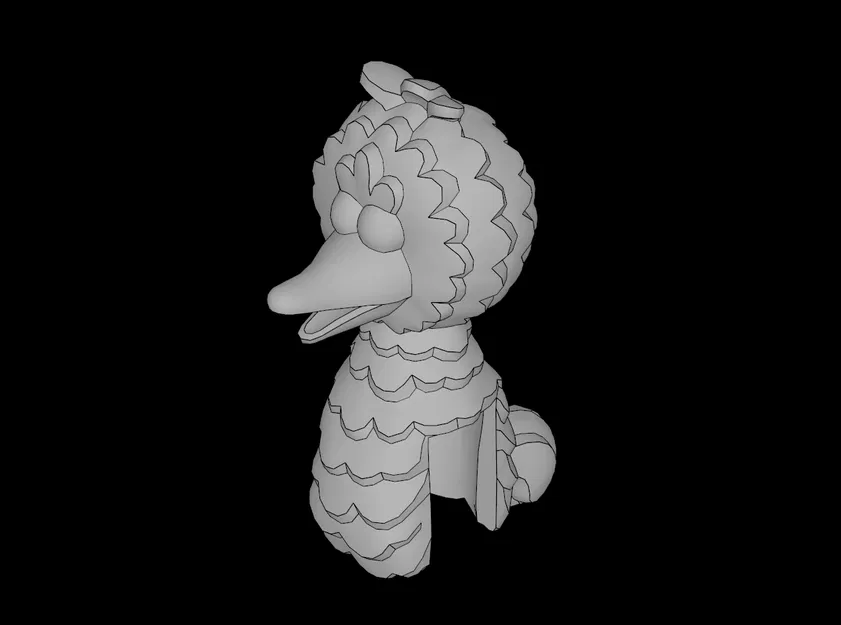 Mô hình đầu Big Bird Sesame Street tương thích lắp ráp LEGO - Image 1