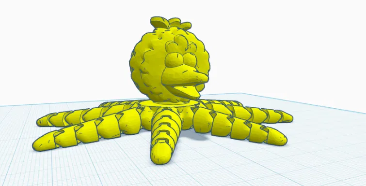 Mô hình 3D Big Birdtapus - Sự kết hợp độc đáo giữa chim và bạch tuộc - Image 1