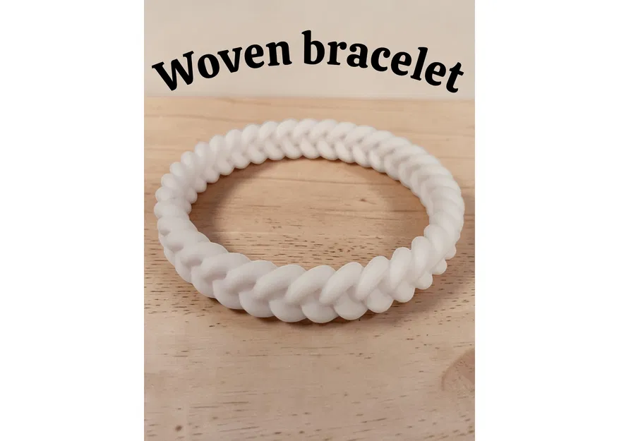 Mẫu in 3D vòng tay đan tết (Woven Bracelet) cực xinh và dễ in - Image 1