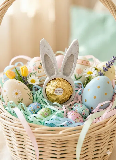 Giá đỡ sô-cô-la hình thỏ Ferrero Rocher - Phụ kiện trang trí 3D - Image 2