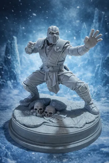 Mô hình 3D nhân vật Sub-Zero từ game đối kháng Mortal Kombat - Image 2