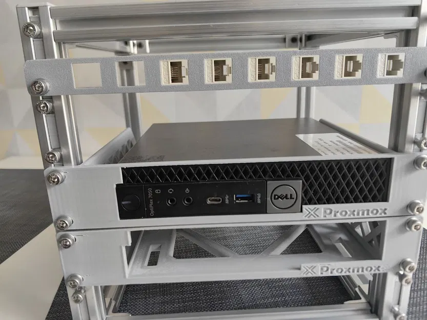 Ngàm gắn Dell Optiplex 5060/5070 vào tủ Rack 10 inch - Image 1