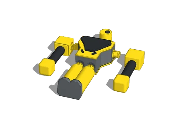 Mô hình Robot công trình Yellow Construction Mech ấn tượng - Image 1