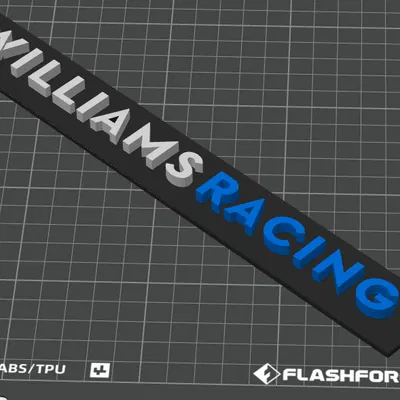 Mô hình logo 3D Williams Racing độc đáo cho tín đồ F1