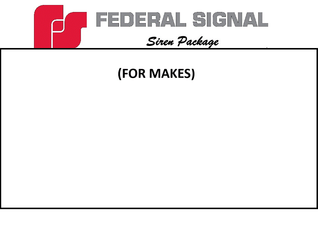 Bộ sưu tập mô hình còi hú Federal Signal Sirens