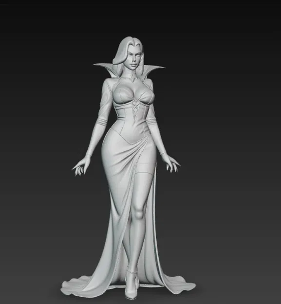 Mô hình nữ ma cà rồng quyến rũ (Sexy Vampire Woman) cho in 3D - Image 3