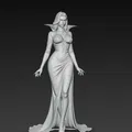 Mô hình nữ ma cà rồng quyến rũ (Sexy Vampire Woman) cho in 3D - Thumbnail 3