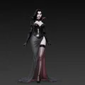 Mô hình nữ ma cà rồng quyến rũ (Sexy Vampire Woman) cho in 3D - Thumbnail 4