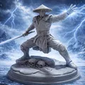 Mô hình 3D Raiden Mortal Kombat chất lượng cao cho fan game - Thumbnail 1