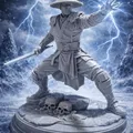 Mô hình 3D Raiden Mortal Kombat chất lượng cao cho fan game - Thumbnail 2