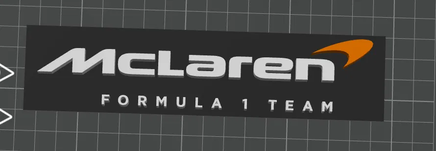 Mô hình logo McLaren F1 in 3D ấn tượng dành cho người hâm mộ - Image 1