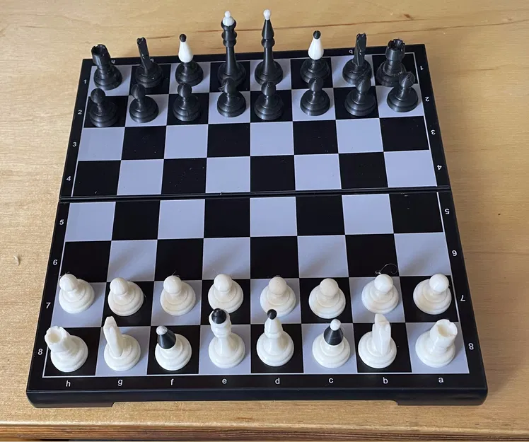 Bộ cờ vua 3D di động thiết kế gắn nam châm tiện lợi - Image 4