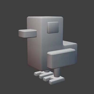 Mô hình chú gà con dễ thương trang trí bàn làm việc