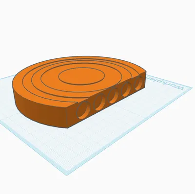 Bia tập bắn hockey 6 inch có tích hợp nam châm siêu bền