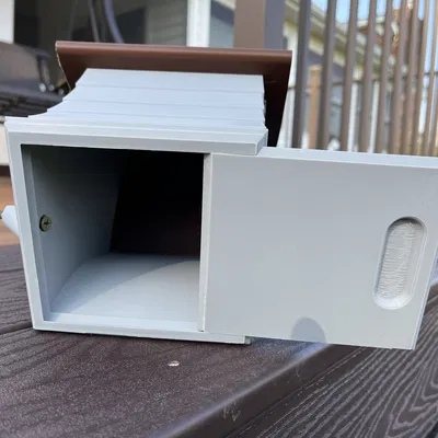 Mô hình nhà chim 3D (Post Mount Birdhouse) lắp trụ ngoài trời