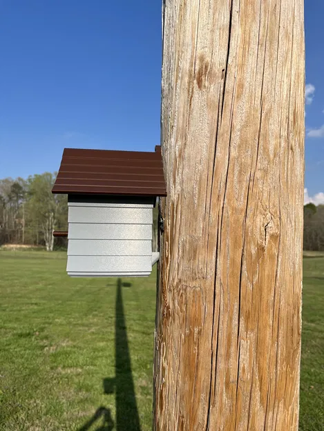 Mô hình nhà chim 3D (Post Mount Birdhouse) lắp trụ ngoài trời - Image 5