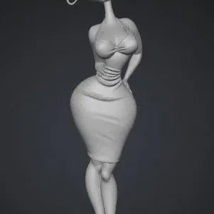 Mô hình 3D Violet Allure Doll - Thiết kế nhân vật hoạt hình ấn tượng