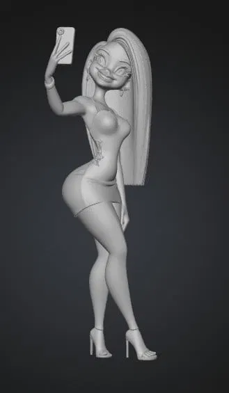 Mô hình 3D Glam Selfie Doll - Cô nàng sành điệu cực xinh - Image 1